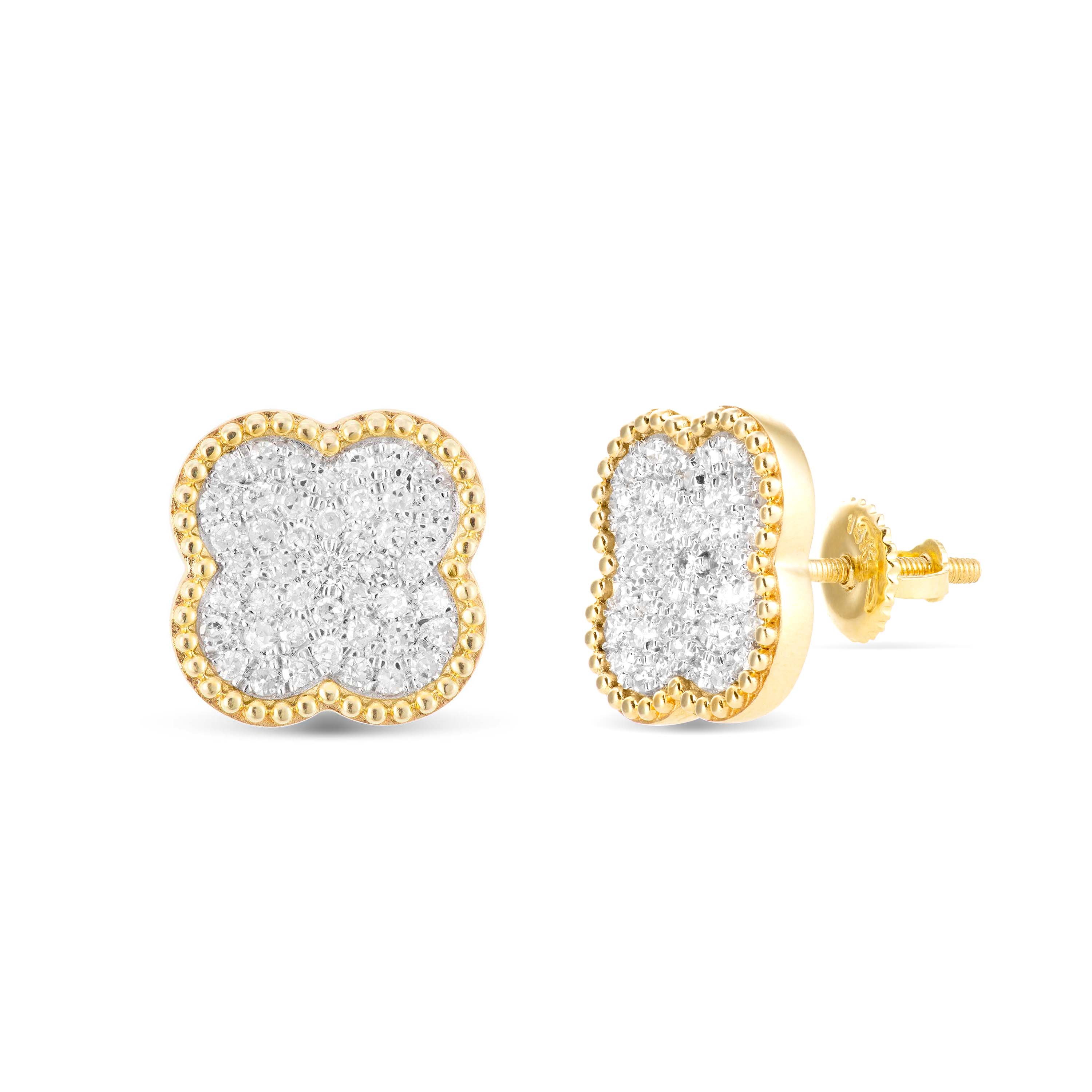 Flower Diamond Earrings, 14K Yellow Gold Plated, 2.1 Ct Round Diamond, Party Wear Earrings, Diamond Stud Earrings, hotsell Anniversary Gift For Her