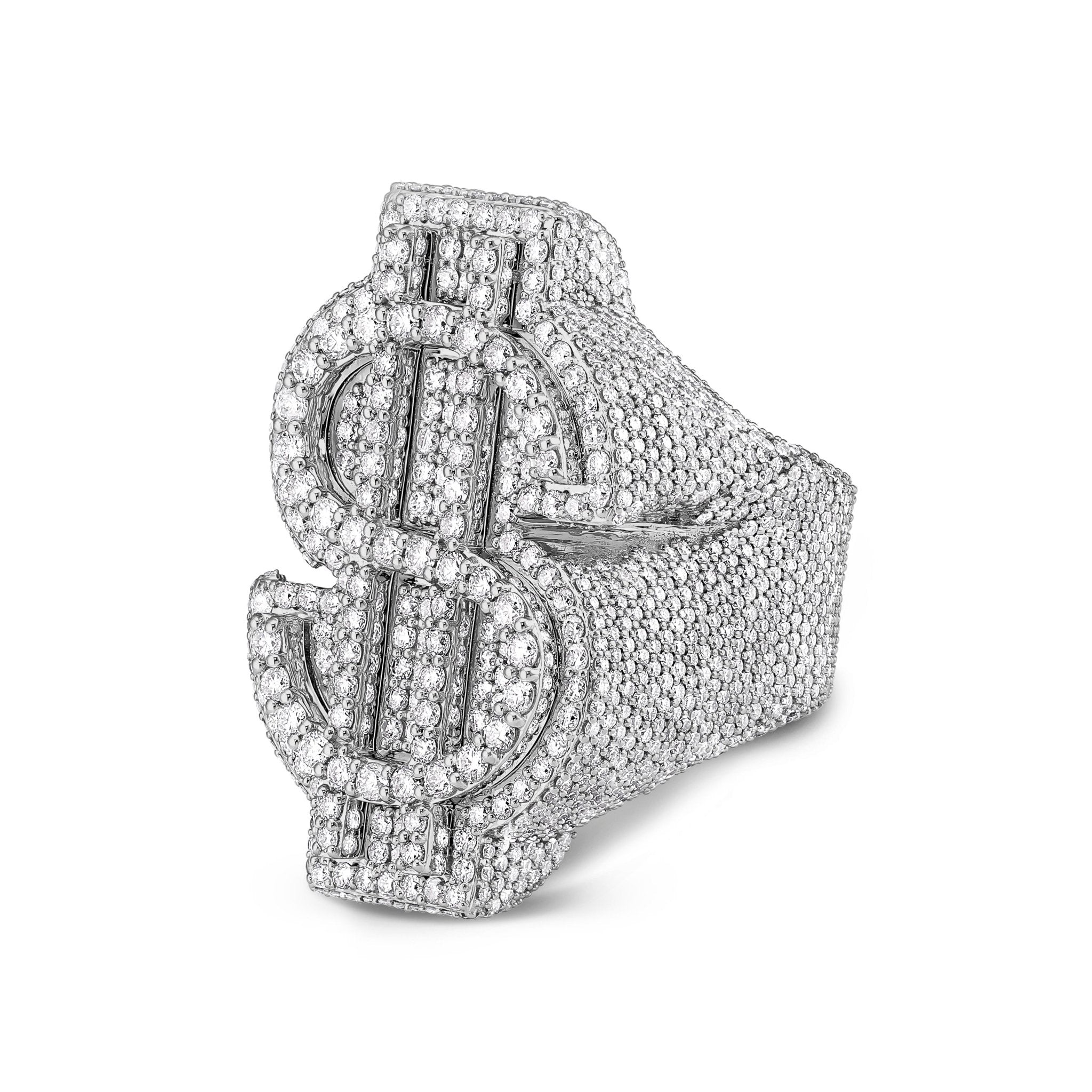 2 finger dollar sign ring