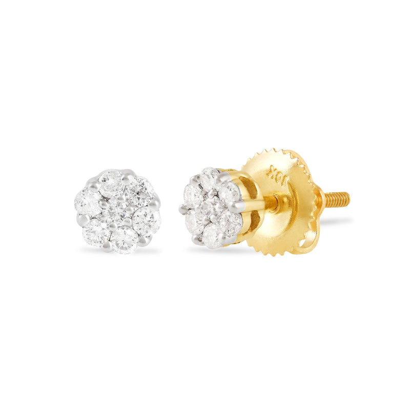 10k Yellow Gold 0.15ct Diamond Stud Earrings