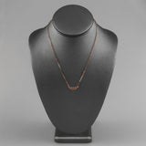 14K Rose Gold 0.20ct Diamond Leaf Necklace