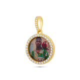 Small Gold & Diamond Picture Pendant