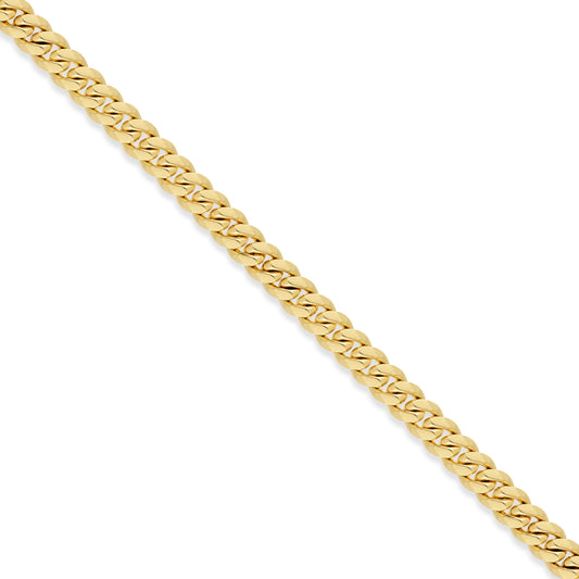 10K 9 mm Solid Gold Miami Cuban Chain with Diamond Lock