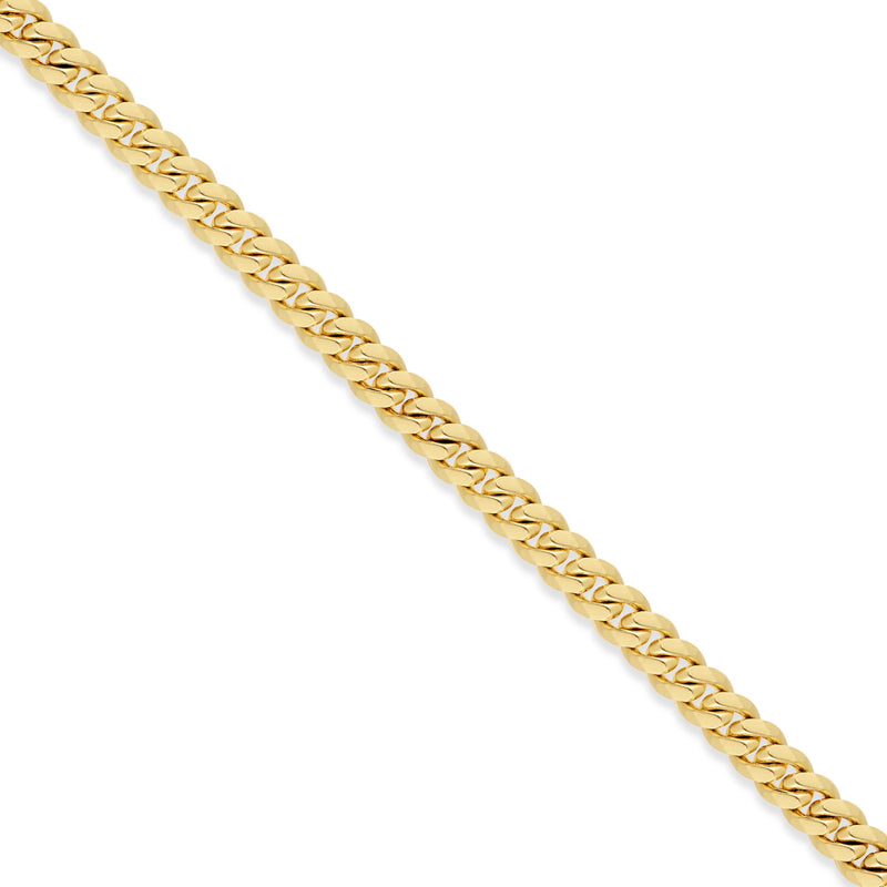 10K 9 mm Solid Gold Miami Cuban Chain with Diamond Lock