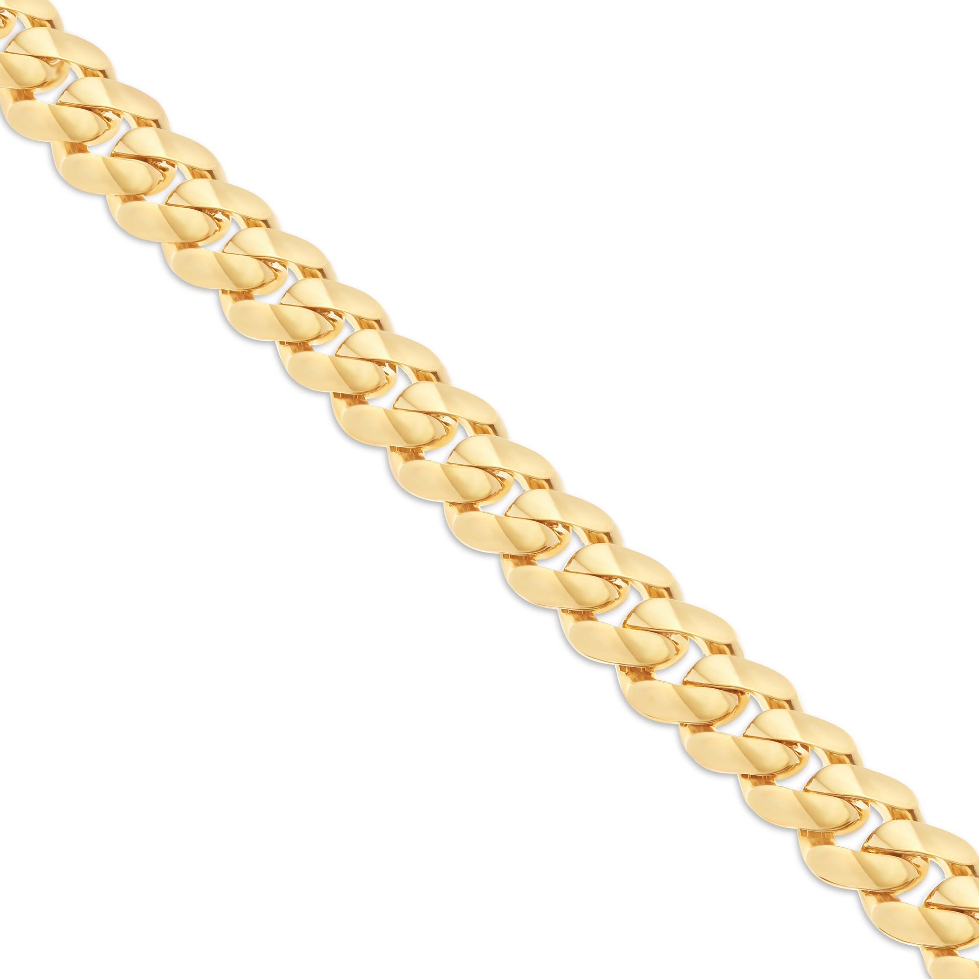 11mm Enamel Cuban Link Necklace Chain