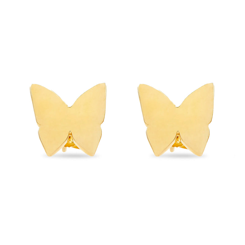 14kt Gold Butterfly Studs