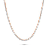 10K Two-Tone Gold Diamond Cuban Chain