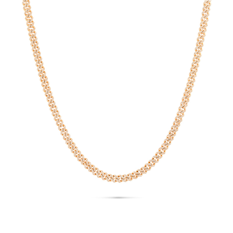 10K Gold Diamond Cuban Chain