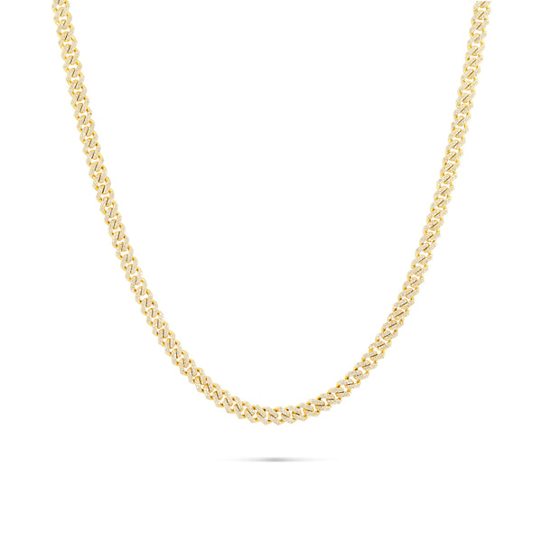 10K Gold Diamond Cuban Chain