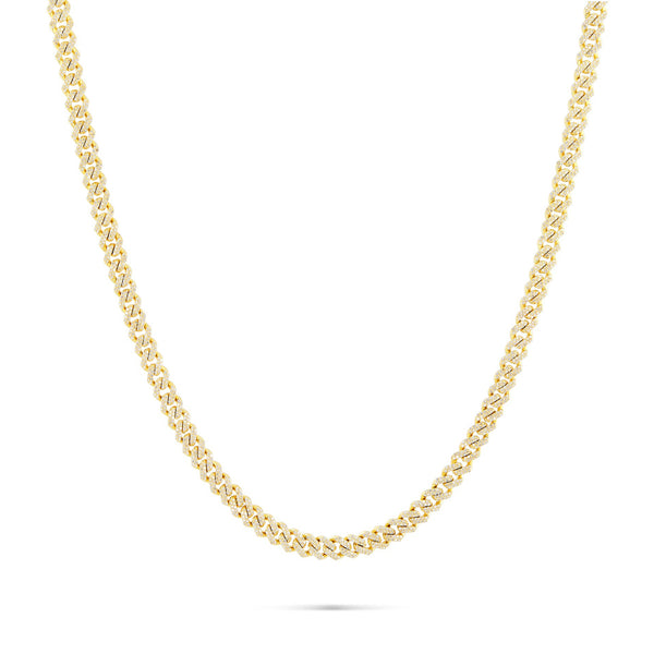 10K Gold Diamond Cuban Chain