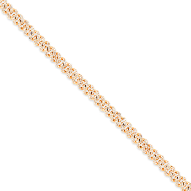 10K Gold Diamond Cuban Chain