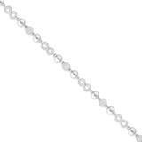 10K White Gold Diamond Bead & Infinity Link Chain