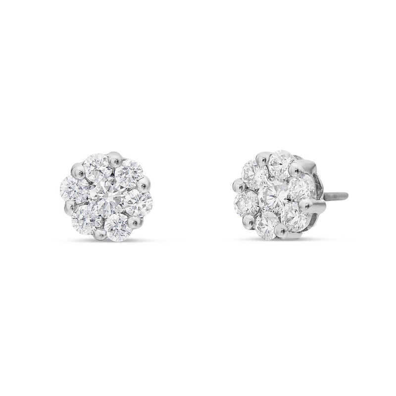 10k White Gold .35ct Diamond Stud Earrings