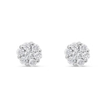 10k White Gold .35ct Diamond Stud Earrings