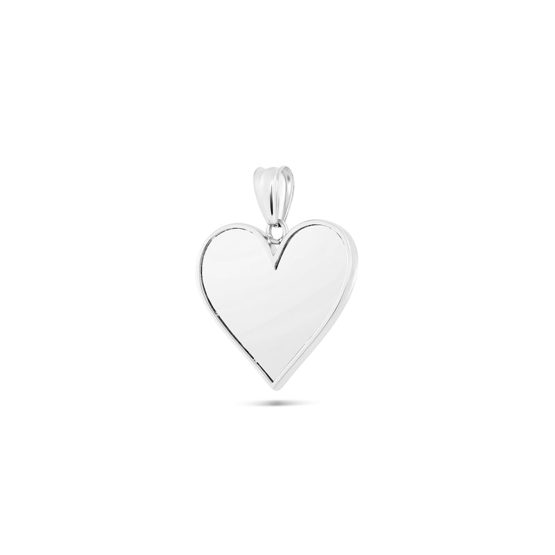 14K Gold Small Heart Picture Pendant