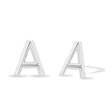 14k Gold Initial Studs