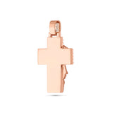 Men's Jesus Head On Cross Diamond Pendant