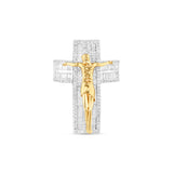 14K Two-Tone Crucifix Ring