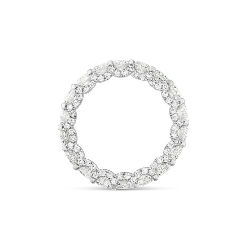 14k White Gold Diamond Eternity Band Ring