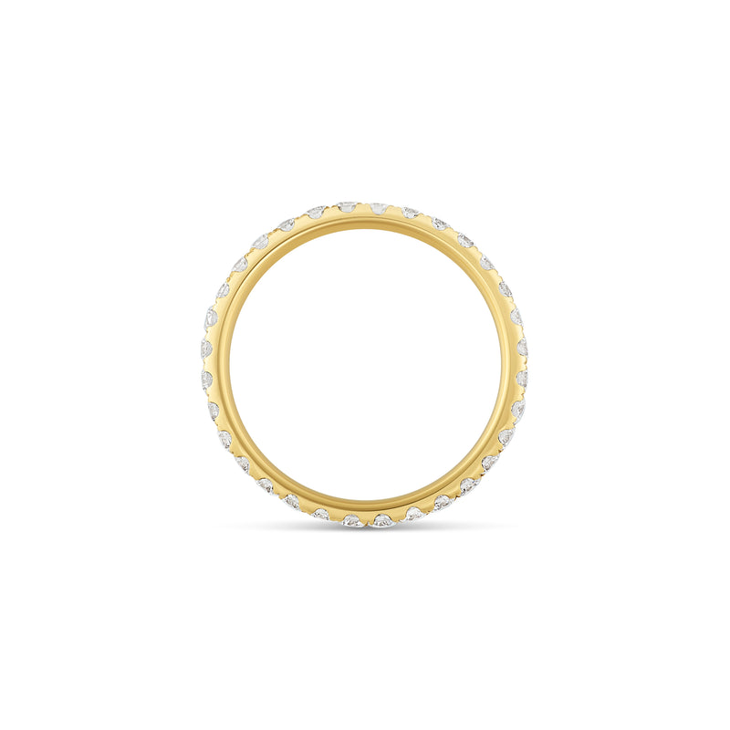 14k Yellow Gold 1.80 mm Diamond Eternity Band