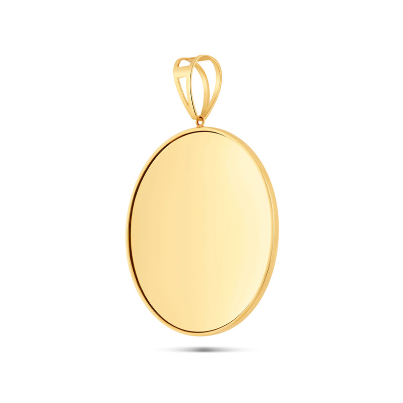 14K Gold Large Picture Pendant