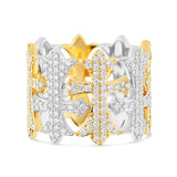 10K Gold diamond Cross Ring