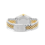 Full Diamond Two Tone Gold Rolex DateJust Yellow Gold Diamond Dial