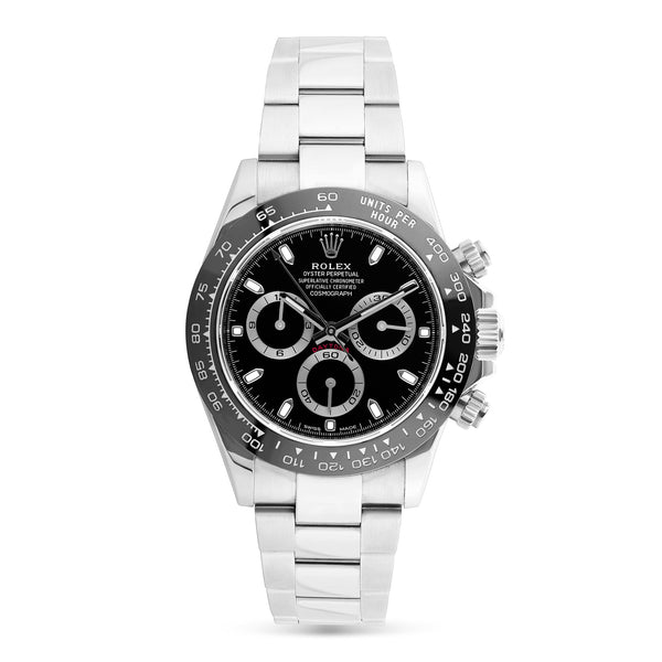 Cosmograph Daytona Men's Black Dial Oystersteel Watch 116500LN-0002