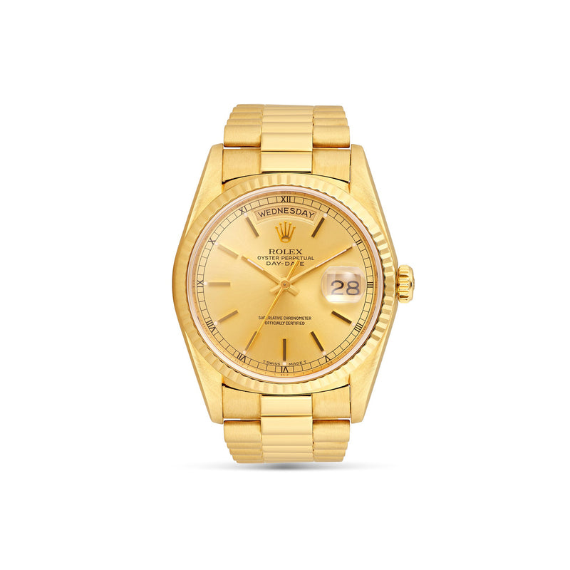 Rolex Presidential Day-Date Yellow Gold with Champagne Dial; 18238