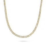 14K Gold 19.4ctw Baguette Diamond Chain