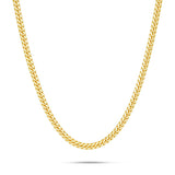 10K Solid Gold Cuban Chain, 4mm