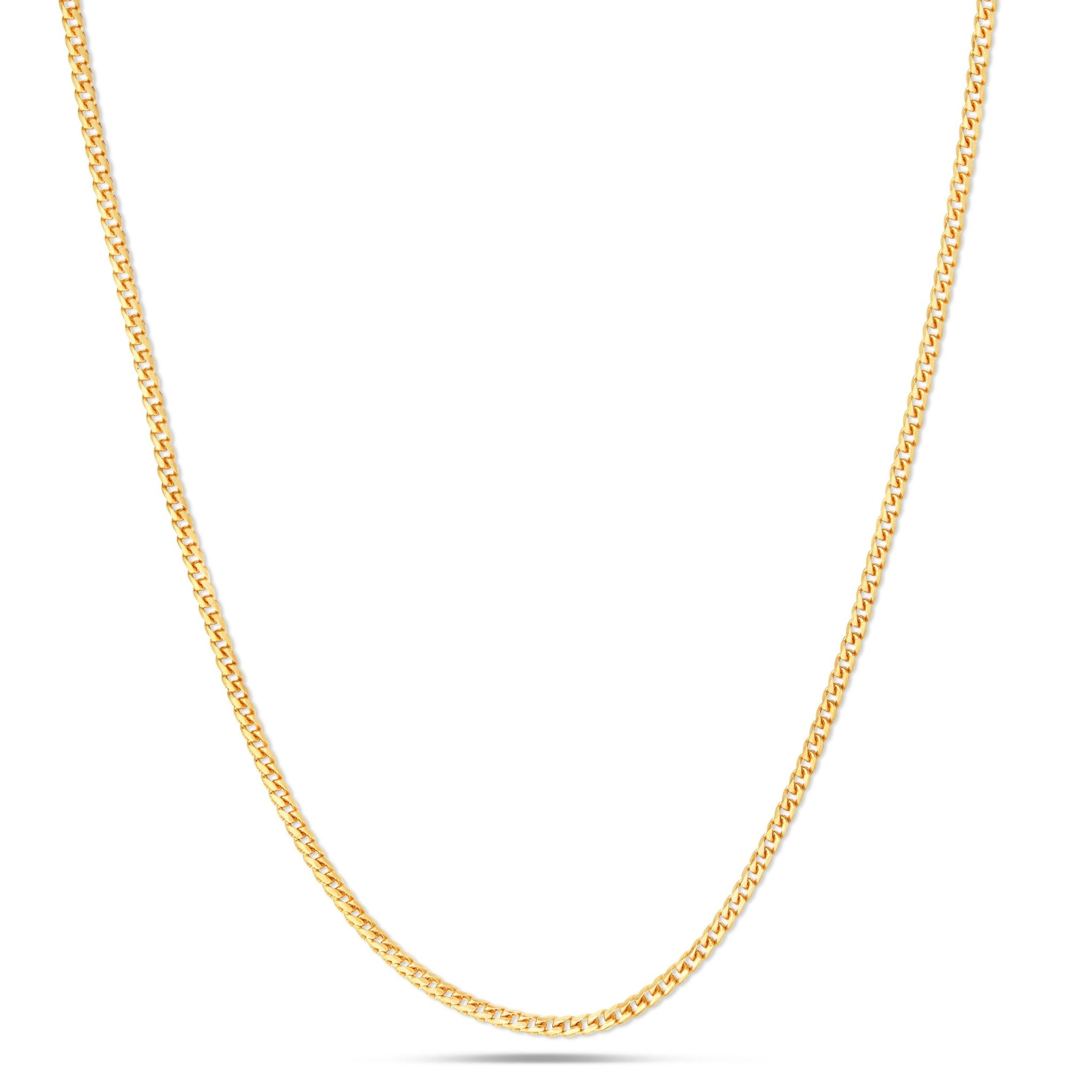 10K Solid Gold 2mm Franco Chain – SHYNE JEWELERS