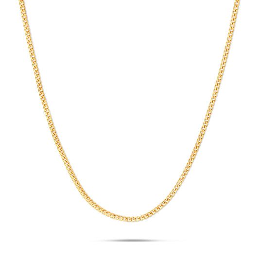 14K Solid Gold Franco Chain, 3mm