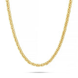 14K Solid Gold Hermes Link Chain, 4.5 mm