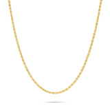 14K Solid Gold Rope Chain, 2.5mm