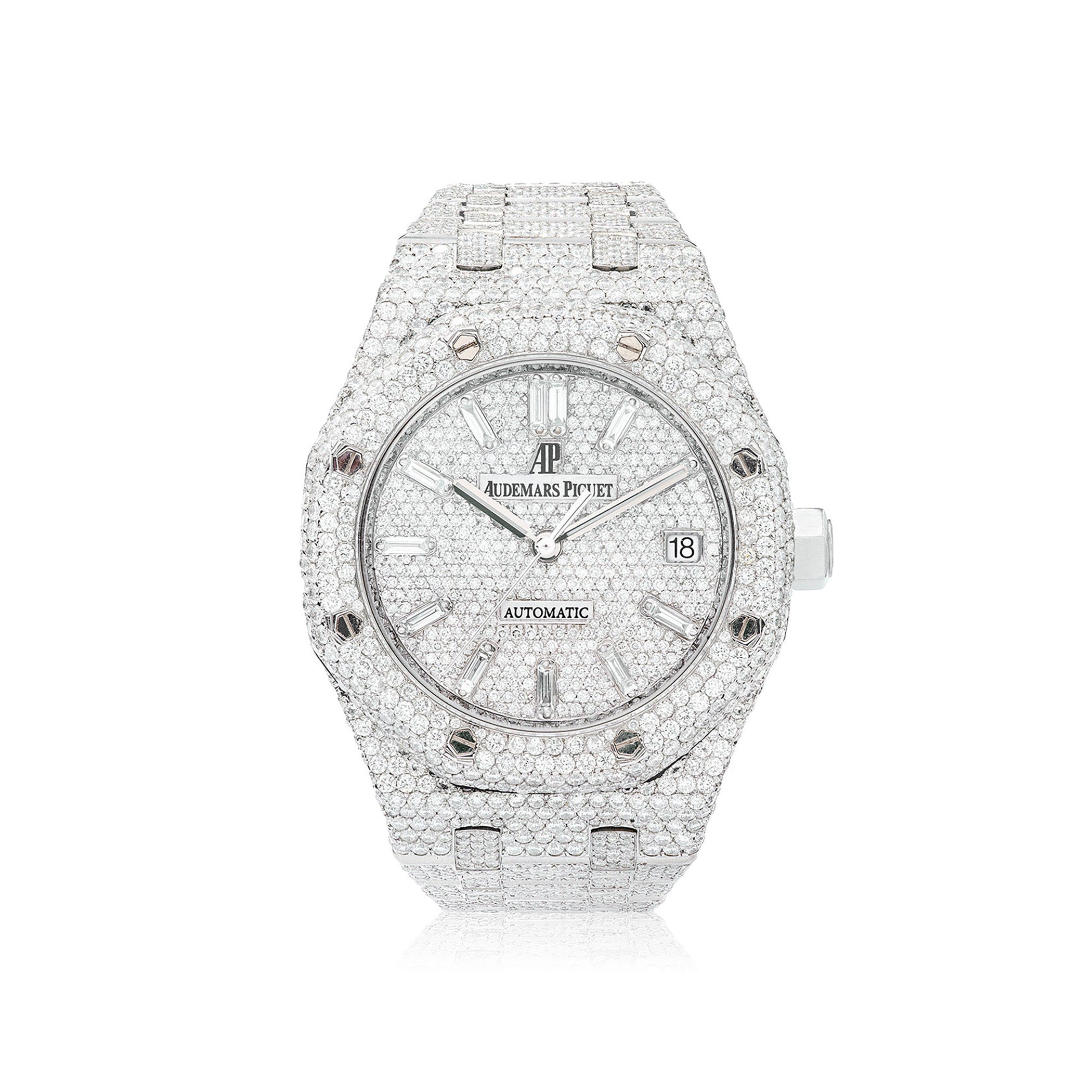 Full Diamond Audemars Piguet Royal Oak Women s Watch SHYNE JEWELERS