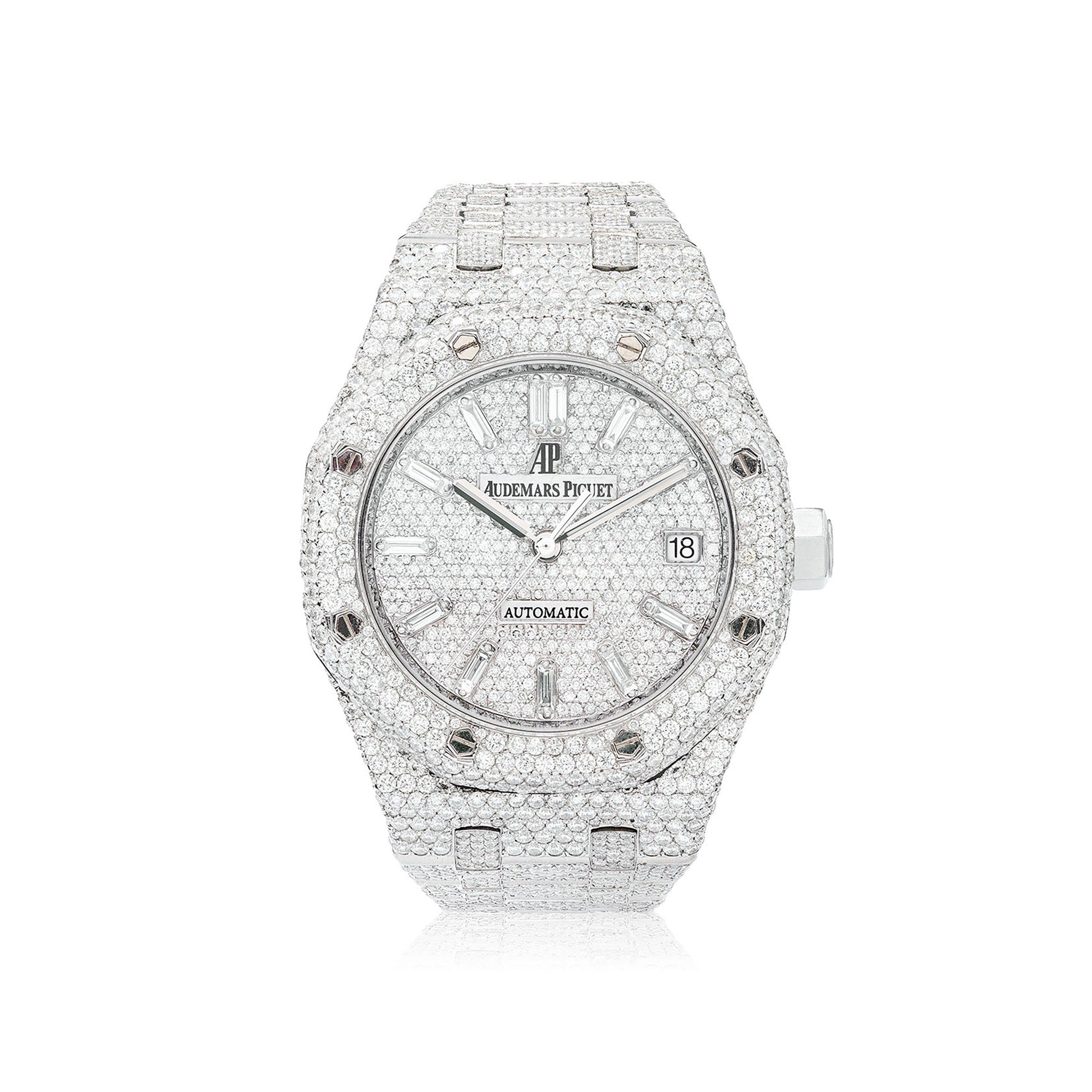 Full Diamond Audemars Piguet Royal Oak Women's Watch