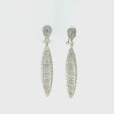 18K White Gold Diamond Drop Earrings