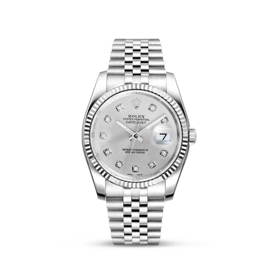 Rolex DateJust 36mm Silver Dash Jubilee