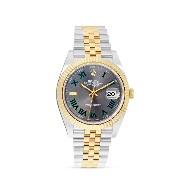 Rolex DateJust Wimbeldon 36mm 18K Yellow & Stainless Steel Jubilee