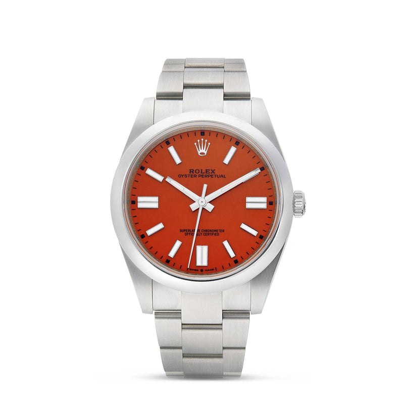 Rolex Oyster Perpetual 41mm Coral Red