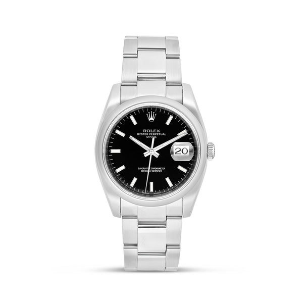 Rolex Oyster Perpetual Date 34mm Black Oyster