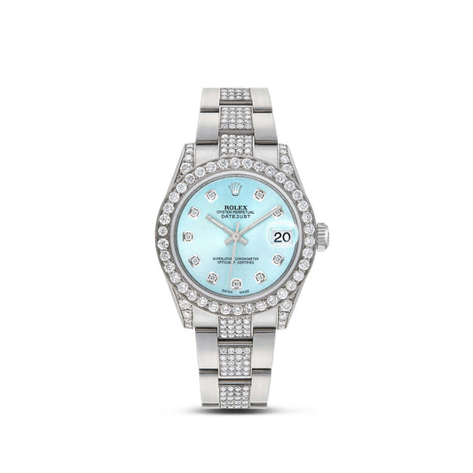 Women's Rolex DateJust 31mm with 6.5ctw Tiffany Blue