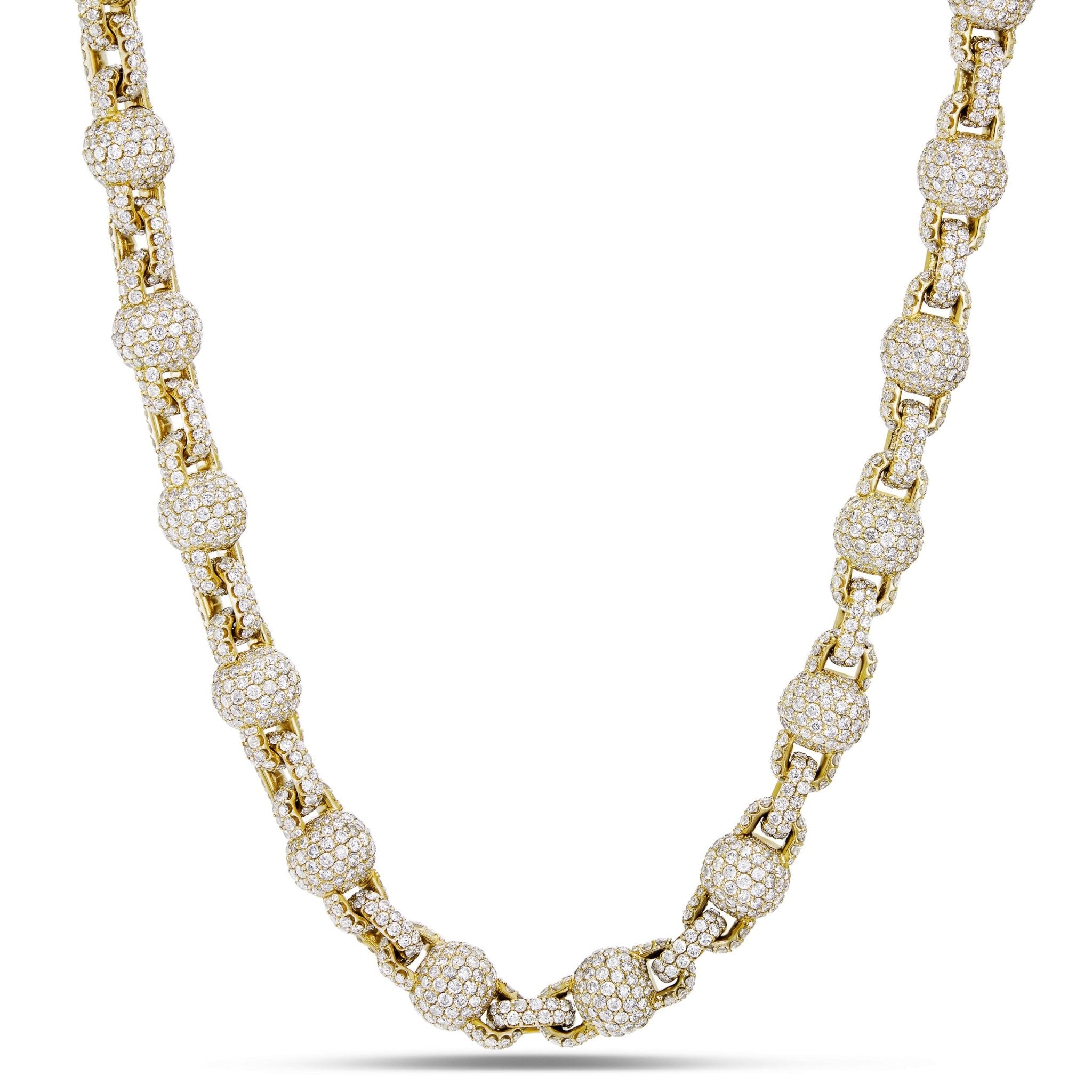 14K Gold 5.45ct Diamond Ball Chain – Shyne Jewelers™