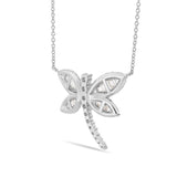 Dragonfly Diamond Necklace, Large - Shyne Jewelers 165-00172 White Gold Shyne Jewelers