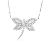 Dragonfly Diamond Necklace, Large - Shyne Jewelers 165-00172 White Gold Shyne Jewelers