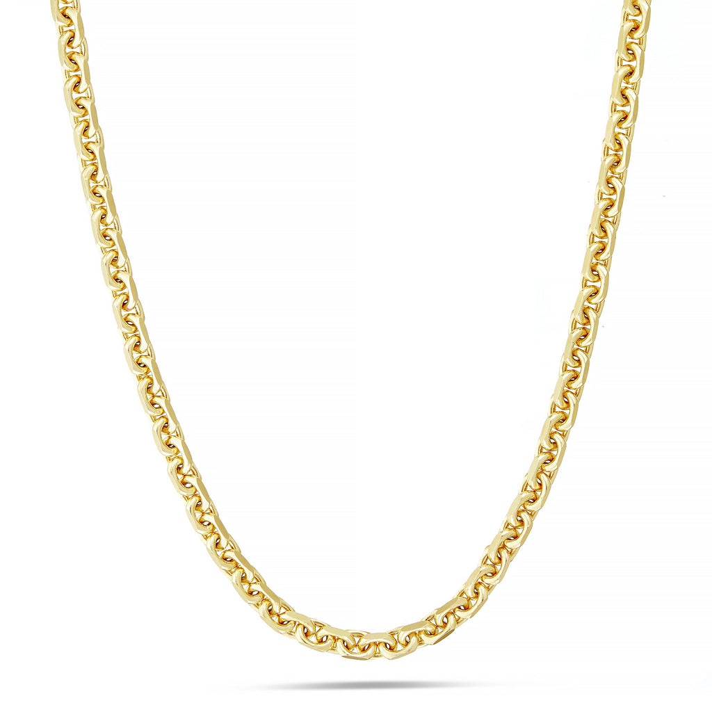 14K Solid Gold Hermes Link Chain, 4.5 mm – Shyne Jewelers™