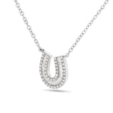 Horseshoe Diamond Necklace - Shyne Jewelers 165-00237 White Gold Shyne Jewelers