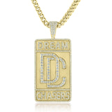 Custom Yellow Gold 3ct Diamond Dream Chaser Pendant