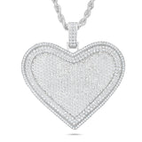 Shyne Collection Diamond Heart Pendant, Large - Shyne Jewelers White Gold Shyne Jewelers