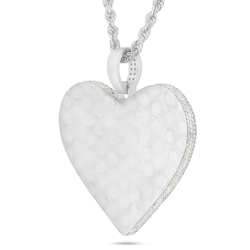 Shyne Collection Diamond Heart Pendant, Large - Shyne Jewelers White Gold Shyne Jewelers